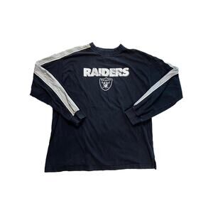 Vintage Raiders Long Sleeve Size XL Black Silver Red Tag